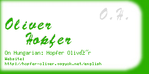 oliver hopfer business card